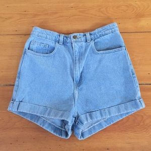 Light Wash Denim Shorts